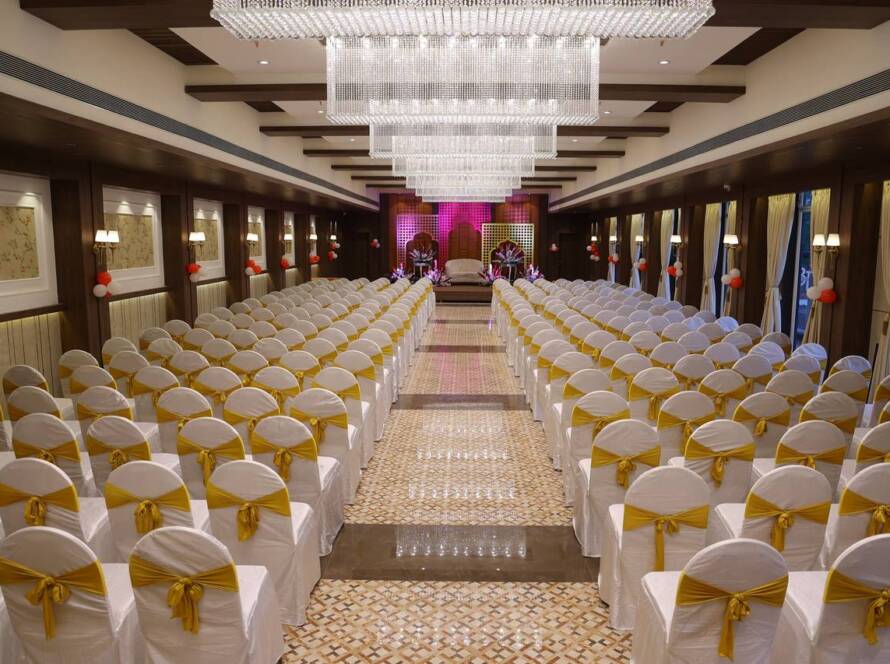 Full-range speakers carrying clear speeches and dinner music across a function hall