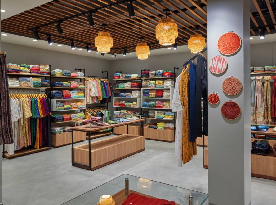 Retail store sound system with ceiling speakers giving even music across the sales floor